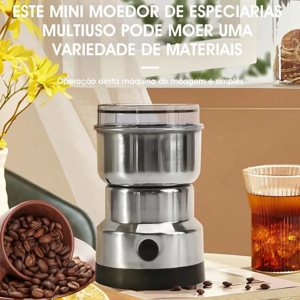 Moedor de Grãos de Café Elétrico 110V | Moagem Rápida e Segura