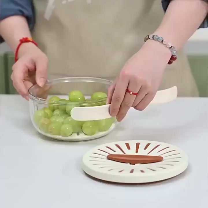 Cesto de Drenagem Dobrável | Lavagem e Armazenamento de Frutas