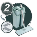 Mop Flat com Balde 6L | 2 Refis e Cabo Extensível Inox