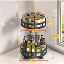 SpinShelf 2 Camadas – Prateleira Rotativa 360° Multiuso | Alta Durabilidade