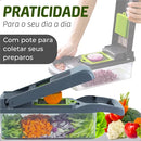 SlicerPro Inox 16 em 1 – Fatiador Profissional Multiuso com 16 Funções