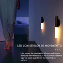 Luminária LED Recarregável | Sensor de Movimento e Design Minimalista