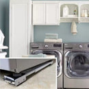 Suporte Universal Ajustável | Base Reforçada p/ Máquina de Lavar e Geladeira