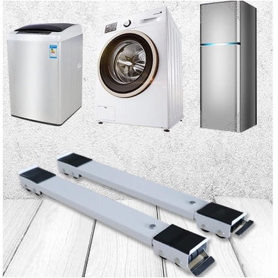 Suporte Universal Ajustável | Base Reforçada p/ Máquina de Lavar e Geladeira